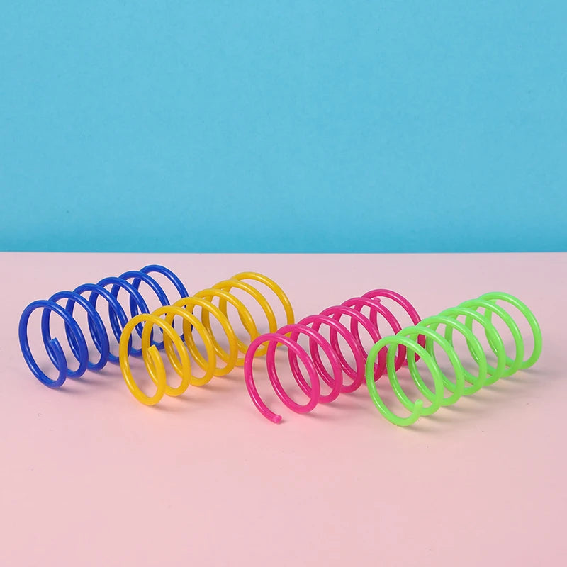 Kitten Cat Toys Wide Durable Heavy Gauge Cat Spring Toy Colorful Springs Cat Pet Toy Coil Spiral Springs 4/8/16/20pcs Aantrekkelijke kleuren - product feature