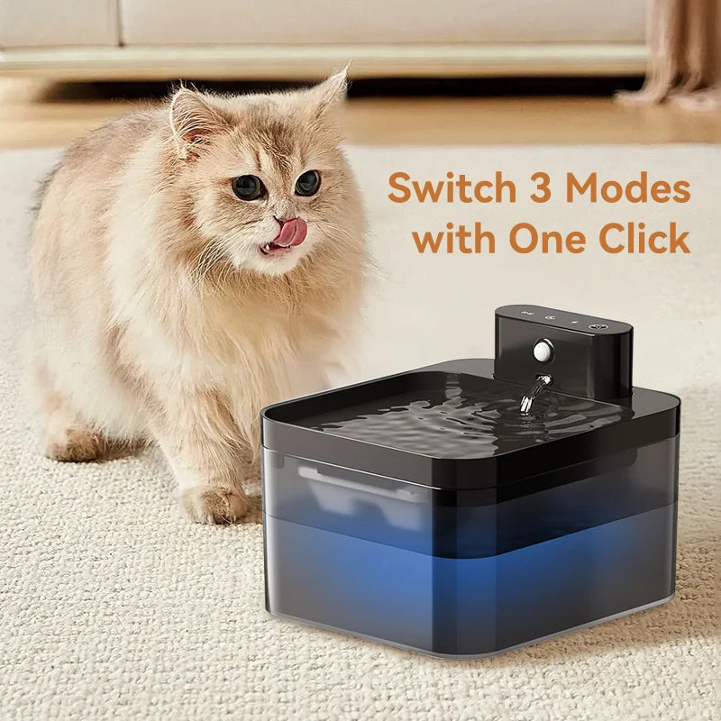 Wireless Automatic Cat Water Fountain 2600mAh Pet Water Dispenser For Dog Cat Infrared Sensor Smart Pet Drinkier Fountain - high-quality product
