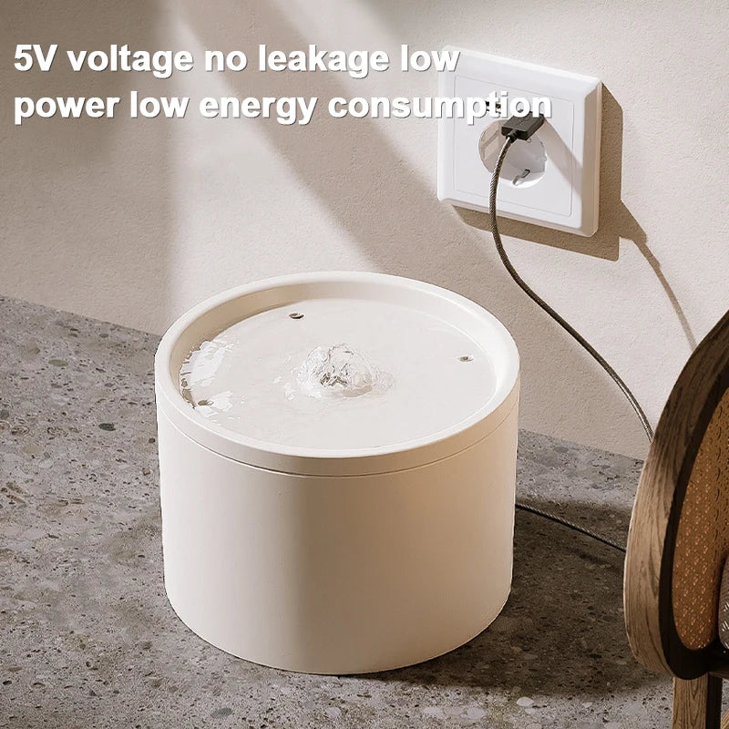 Ultra-Quiet Pet Cat Automatic Water Fountain Filter Dispenser For Dog Flowing Silent Circulation Filtration Ceramic Water Feeder - high-quality product